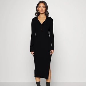 NWT Abercrombie Hook and Eye Midi Ribbed Sweater Dress